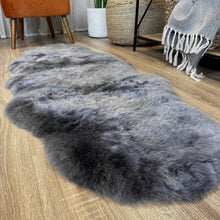 Icelandic Shorn Sheepskin Rug Grey Brisa Runner (Double)