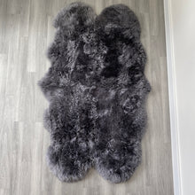 Charcoal Sheepskin Rug (Quad)