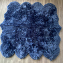 Navy Sheepskin Rug (Octo)