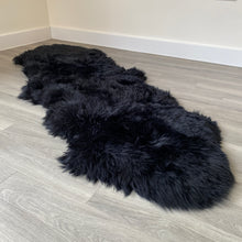 Black Sheepskin Rug (Double)