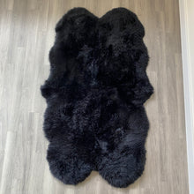 Black Sheepskin Rug (Quad)