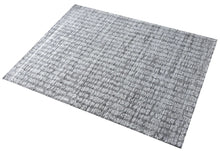 Grey & Ivory 'Bellin' Patterned Hand Woven Wool Rug
