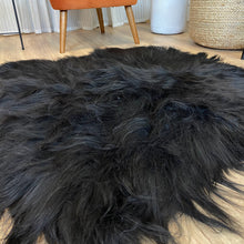 Icelandic Sheepskin Rug Black (Double)