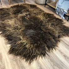 Icelandic Sheepskin Rug Rusty Brown (Quad)